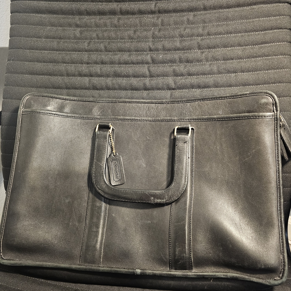 Black Leather Men's Bag